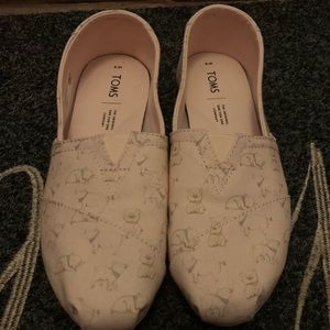 8w Tom Pig Pink slip on shoes